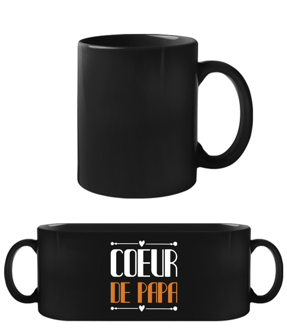 Coeur De Papa · Tasse Noire