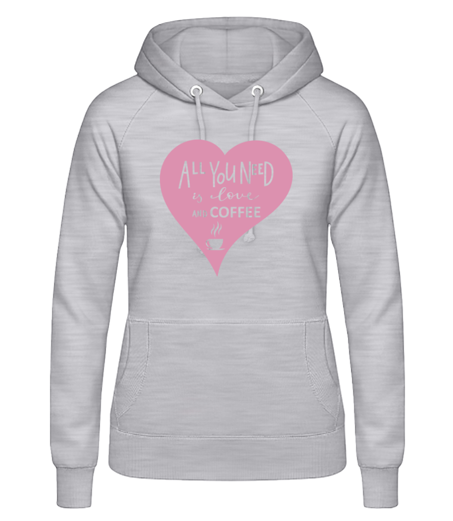 Love And Coffee · Sweat à capuche basique pour femme