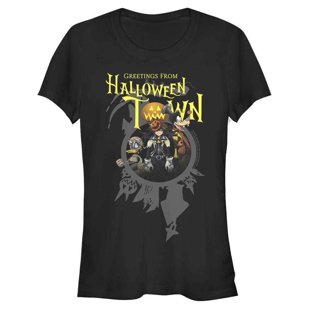 Disney - Kingdom Hearts - Photo de groupe Greetings Halloween Town - Halloween - Femme T-shirt
