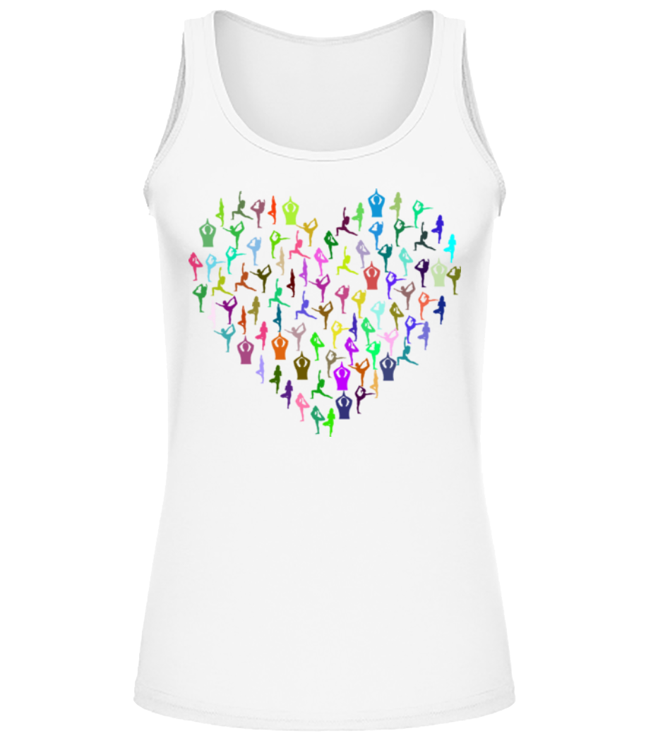 J'aime Le Yoga - Débardeur Femme - Blanc - Devant