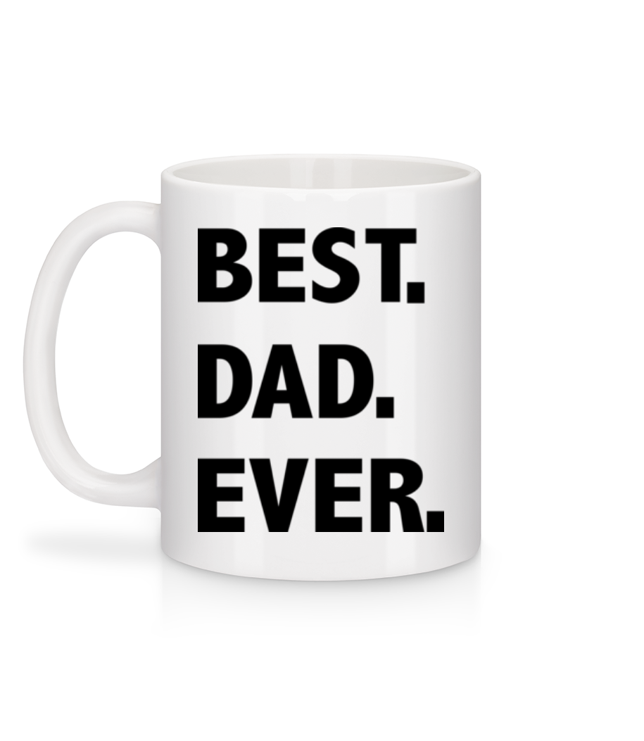 Aperçu: Best Dad Ever - Mug en céramique blanc - Blanc - Derrière