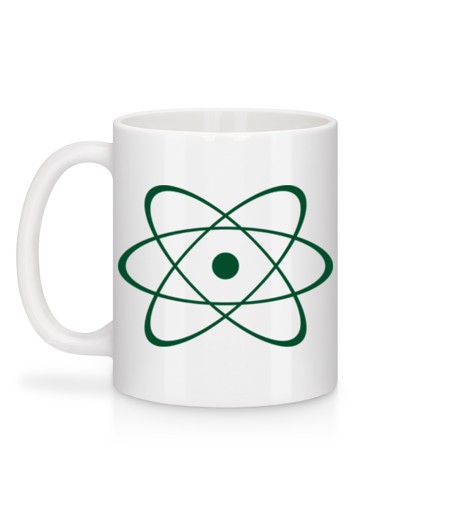 Aperçu: Symbole D'Un Atome - Mug en céramique blanc - Blanc - Derrière