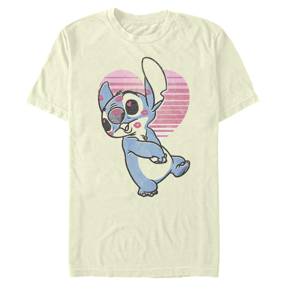 Disney Classics - Lilo & Stitch - Stitch Kissy Faced - Valentine's Day - Homme T-shirt