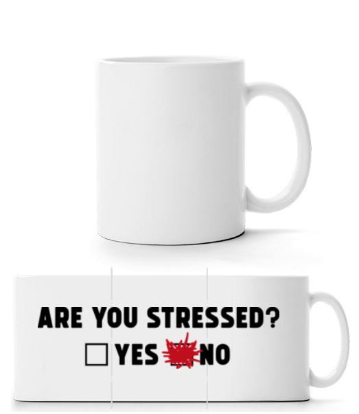 Are You Stressed Yes No · Mug panorama