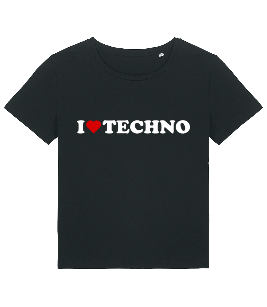 I Love Techno · T-shirt bio Femme Stanley Stella 2.0