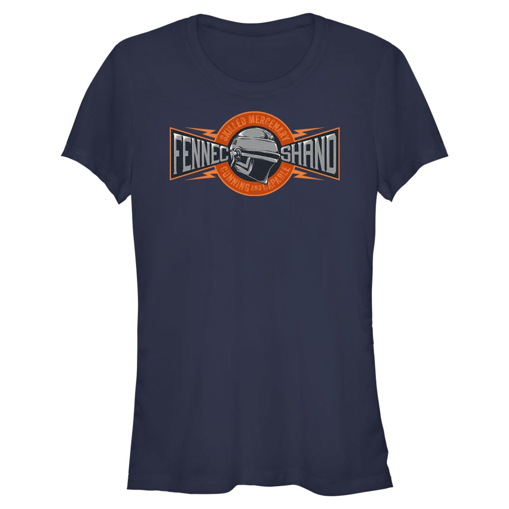 Aperçu: Star Wars - Book of Boba Fett - Fennec Shand Fennec Skilled Mercenary - Femme T-shirt - Bleu marine - Devant