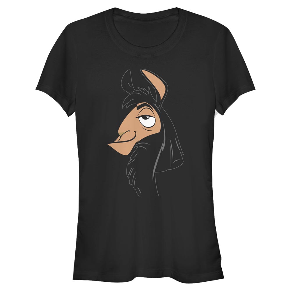 Aperçu: Disney - Kuzco l'empereur mégalo - Kuzco Big Face - Femme T-shirt - Noir - Devant