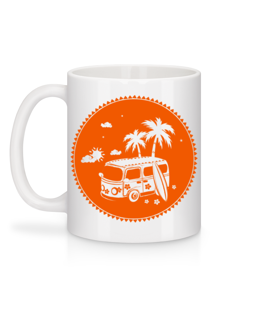 Aperçu: Holiday Icon Orange - Mug en céramique blanc - Blanc - Derrière