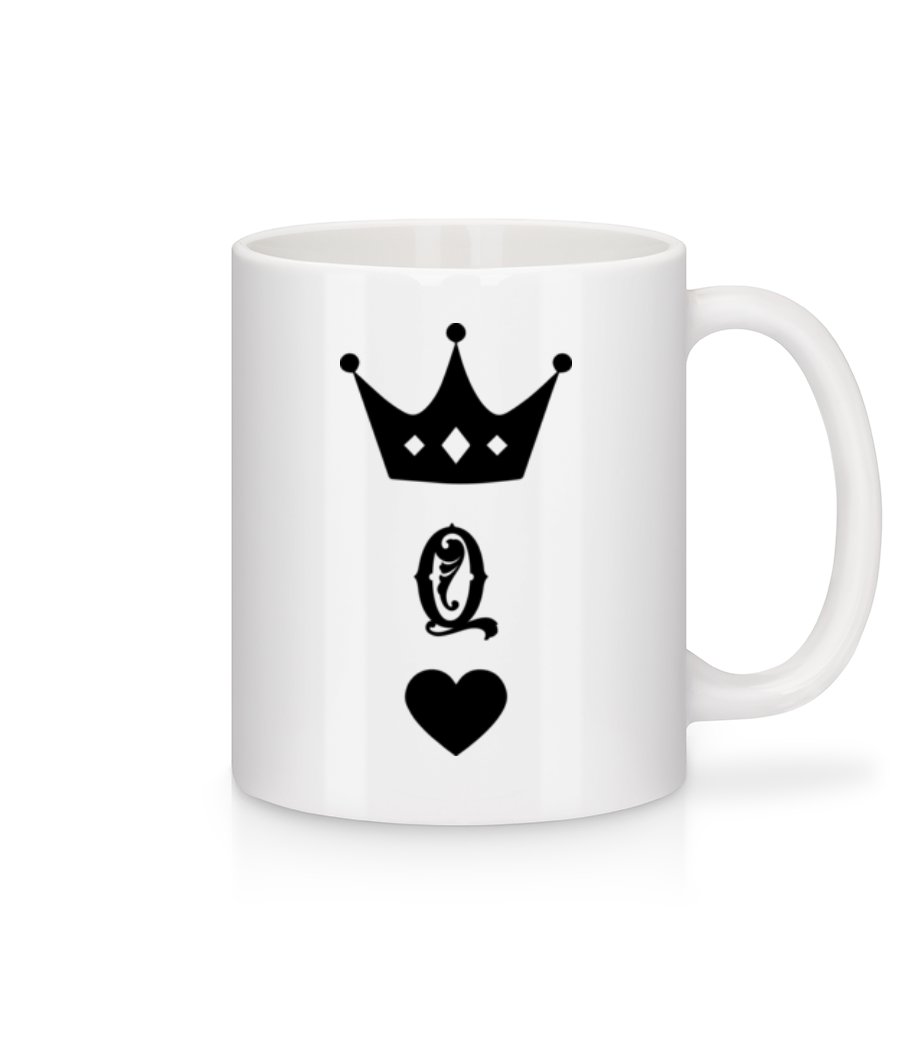 Dame Couronne · Mug en céramique blanc