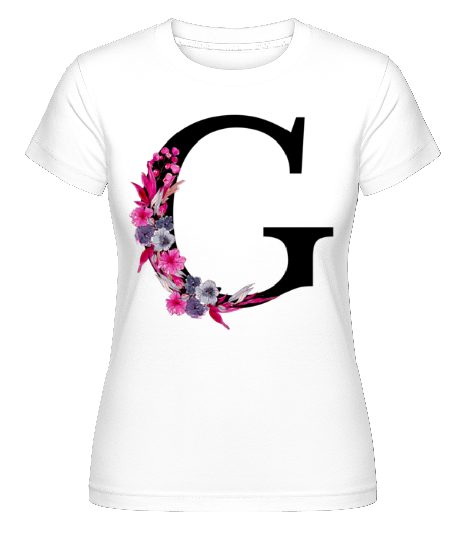 Fleurs Initiale G ·  T-shirt Shirtinator femme