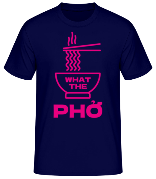 What The Phở - T-shirt standard Homme - Bleu marine - Devant