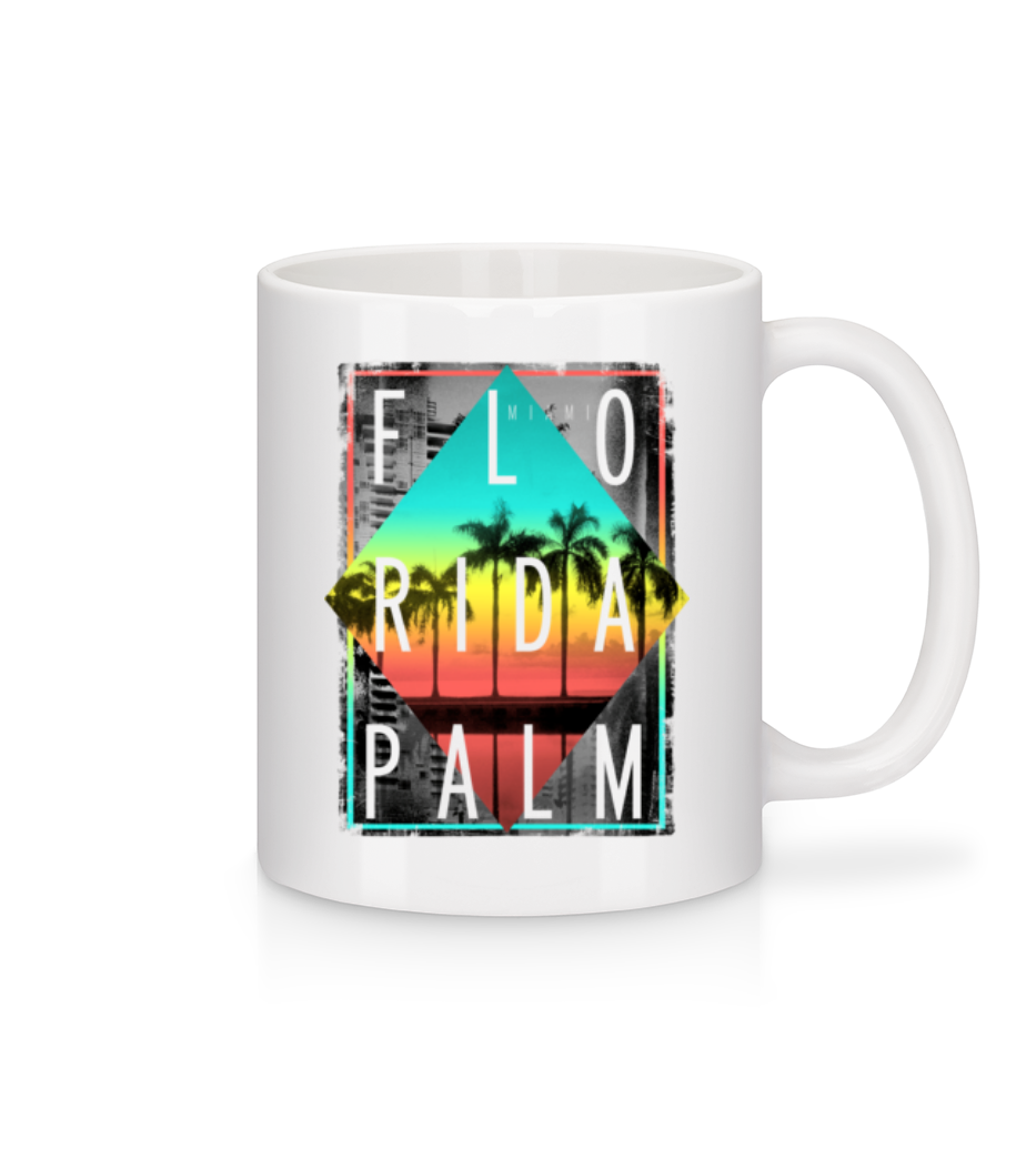 Florida Palm · Mug en céramique blanc