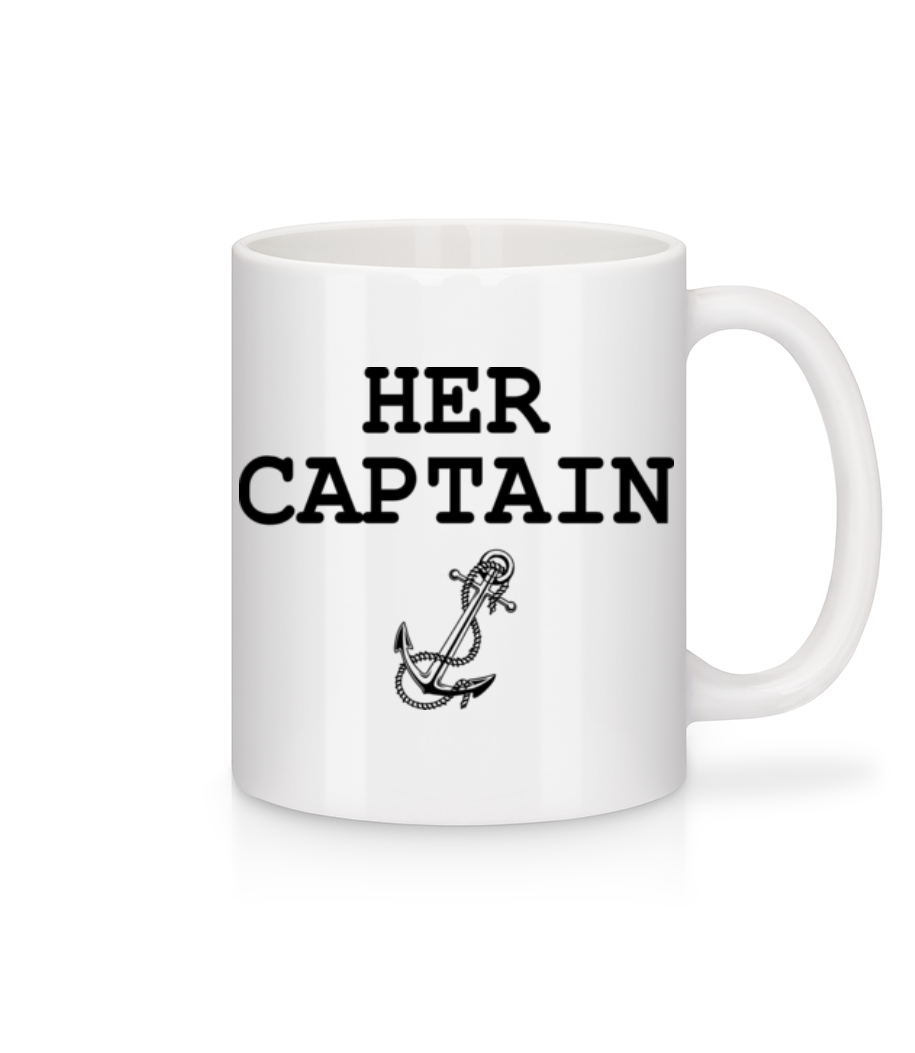 Her Captain - Mug en céramique blanc - Blanc - Devant