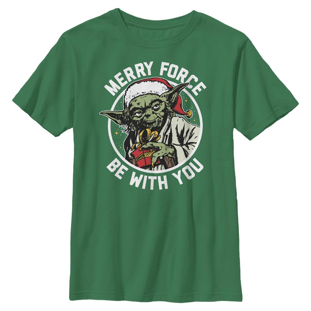 Star Wars - Yoda Merry Force - Christmas - Enfant T-shirt