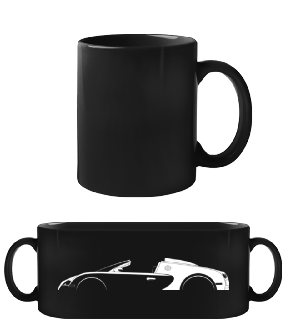 'Bugatti Veyron Grand Sport' Silhouette · Tasse Noire
