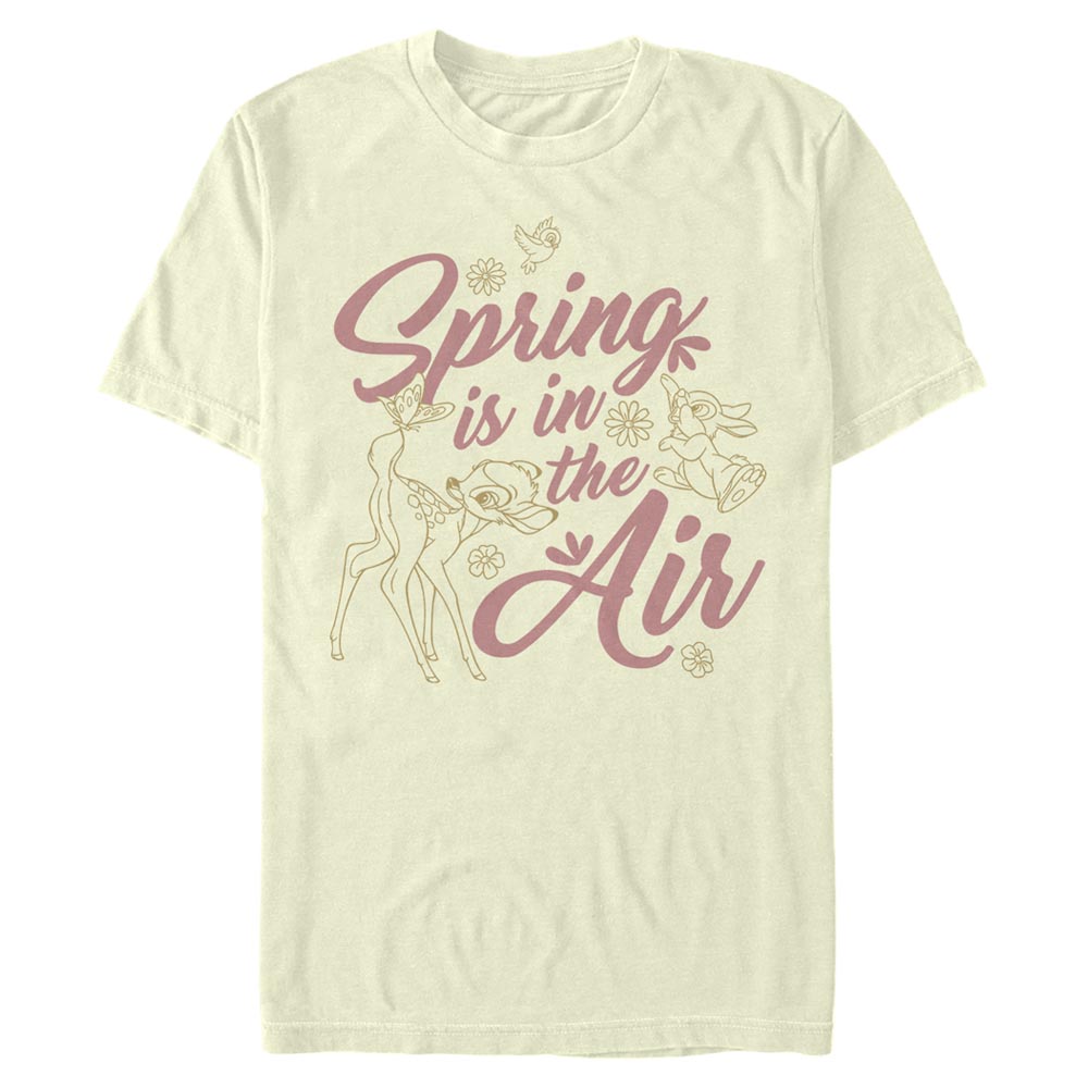 Aperçu: Disney - Bambi - Skupina Spring Forest - Homme T-shirt - Crème - Devant