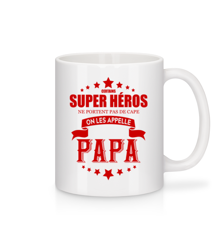 Super Héros Sans Cape · Mug en céramique blanc