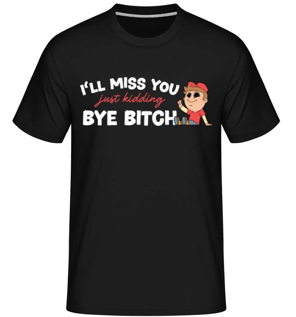 Náhľad: I'll Miss You -  Shirtinator tričko pre pánov - Čierna - Predné
