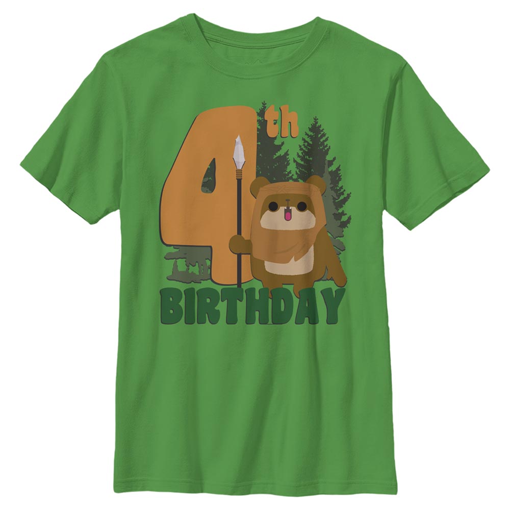 Star Wars - Ewoks 4th Birthday - Birthday - Enfant T-shirt