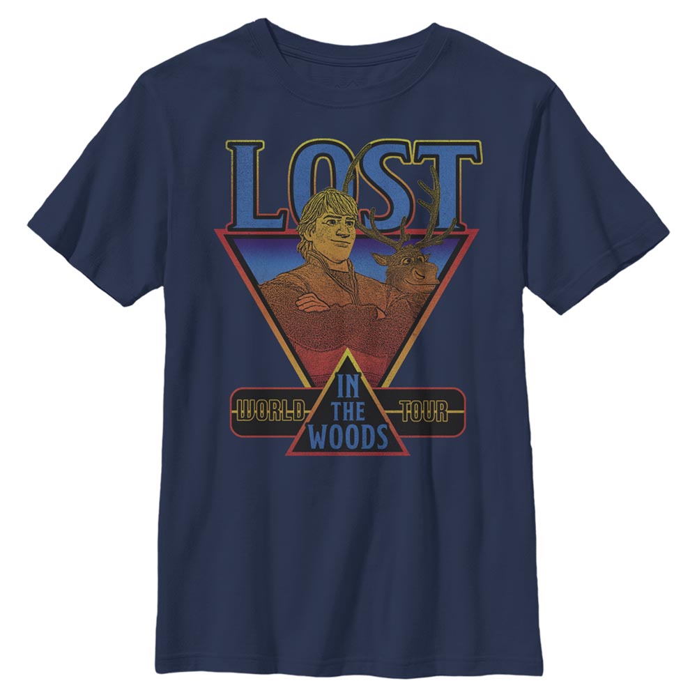 Disney - La Reine des neiges - Kristoff & Sven Lost World Tour - Enfant T-shirt