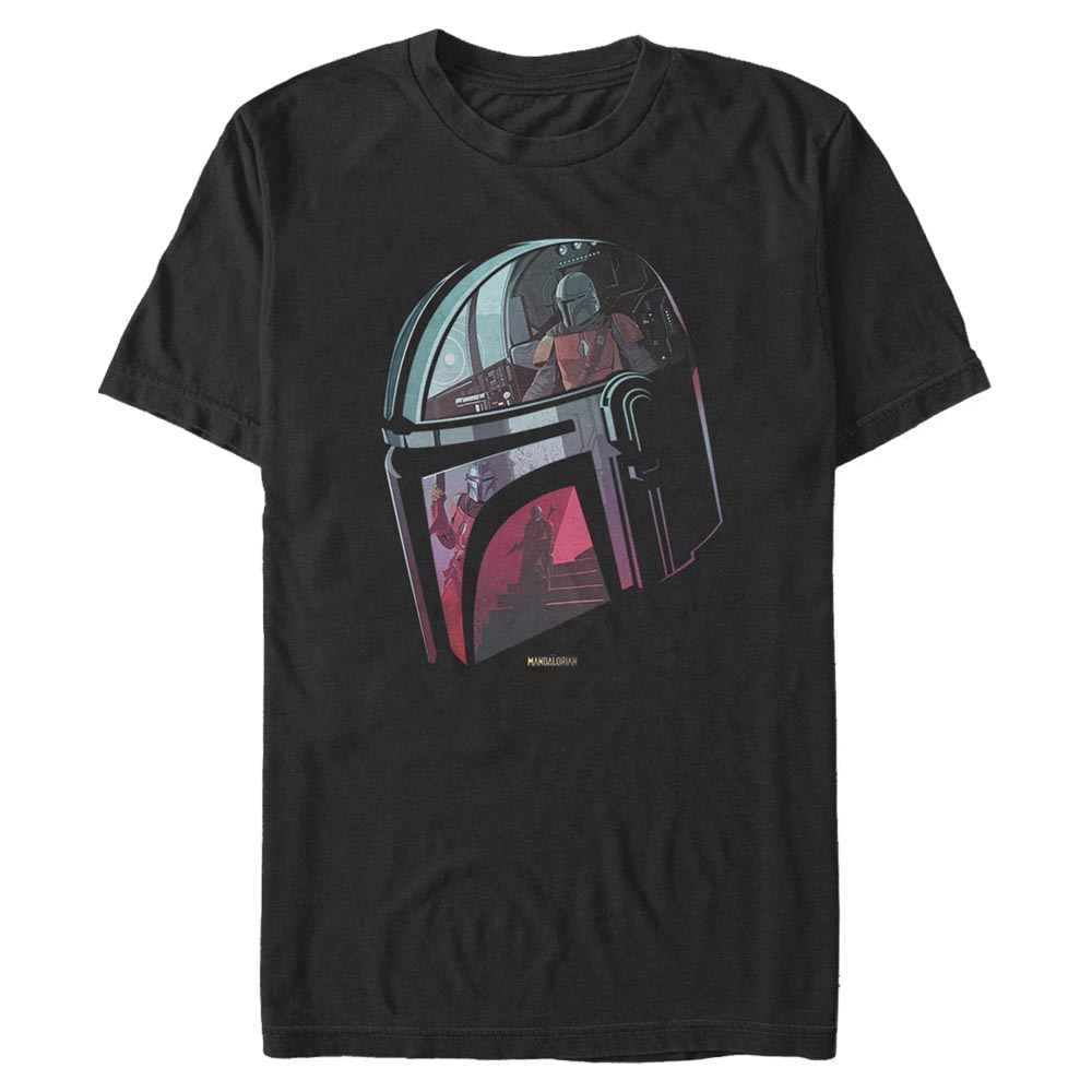 Star Wars - The Mandalorian - Mandalorien Helmet Explanation - Homme T-shirt