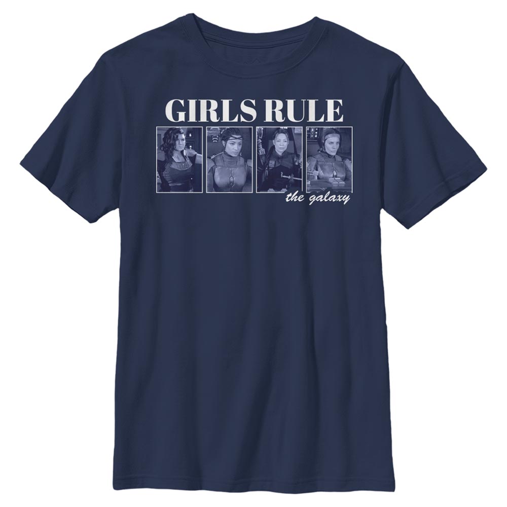Aperçu: Star Wars - The Mandalorian - Skupina MandoMon Epi7 We are the Way - Enfant T-shirt - Bleu marine - Devant