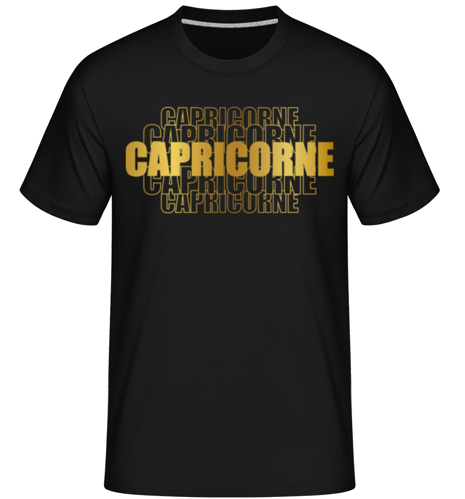Écriture Doré Astrologique Capricorne ·  T-Shirt Shirtinator homme
