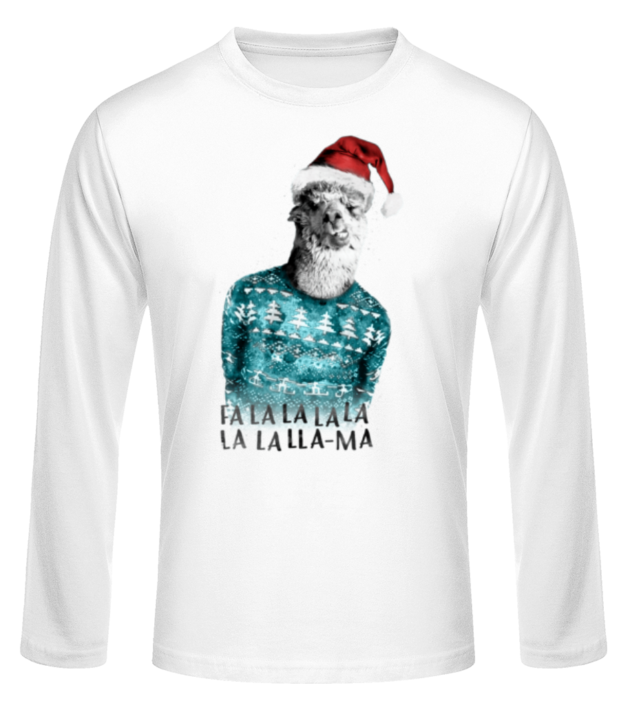 Lama De Noël · T-shirt à manches longues standard Homme