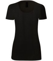 Merino Frauen T-Shirt - Schwarz - Vorne