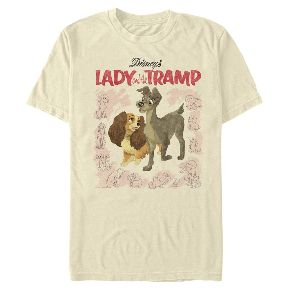 Disney Classics - La Belle et le Clochard - La Belle et le Clochard Vintage Cover - Homme T-shirt