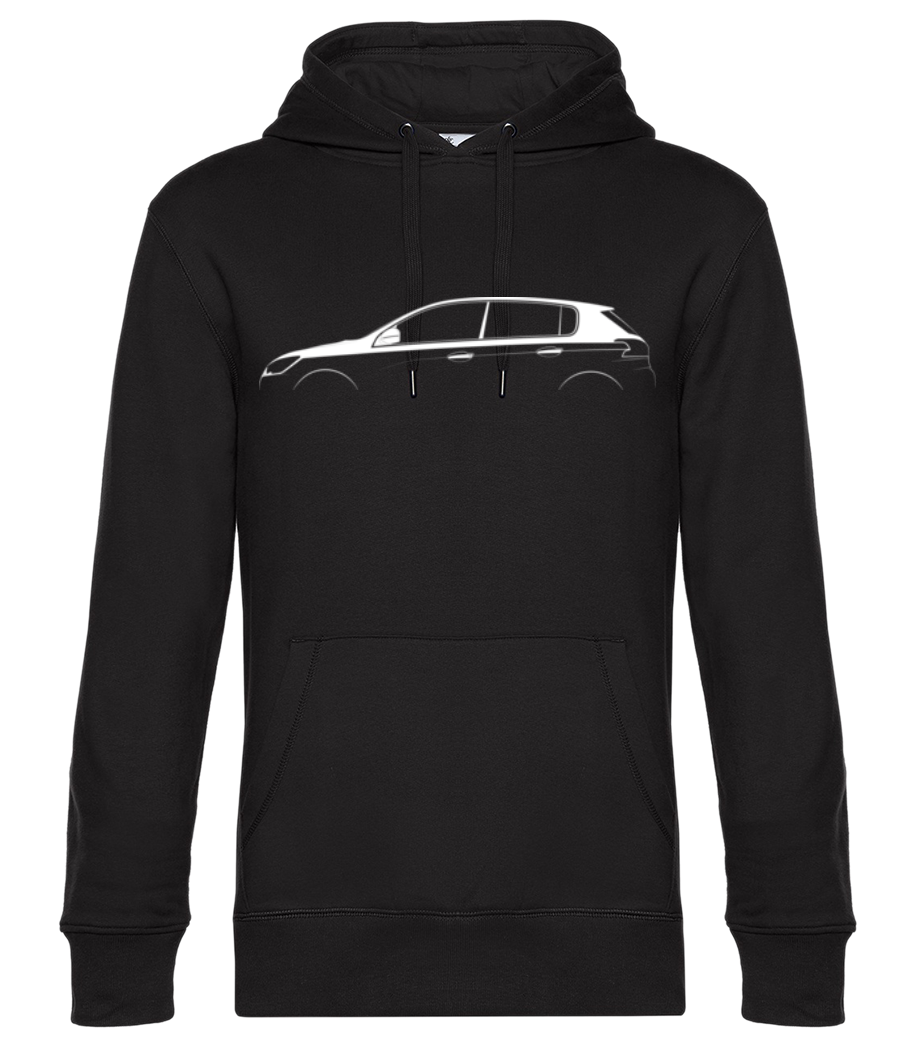Aperçu: 'Peugeot 308 GTi' Silhouette - Sweat à capuche premium Unisexe - Noir - Devant