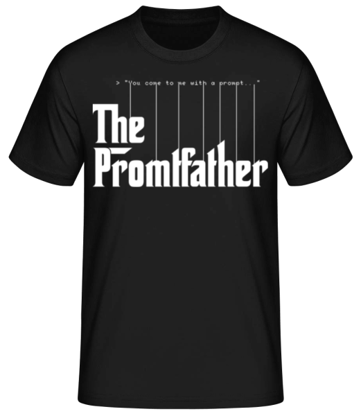 The Promptfather - T-shirt standard Homme - Noir - Devant