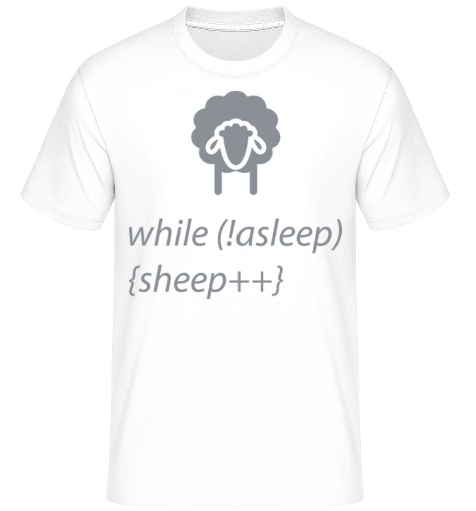 While Not Asleep -  T-Shirt Shirtinator homme - Blanc - Devant