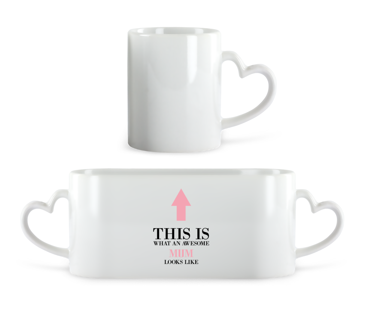 Awesome Mum Looks Like This · Herztasse