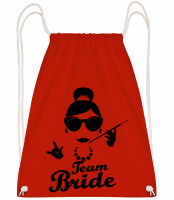Team Bride - Sac à dos Drawstring - Rouge - Vorn