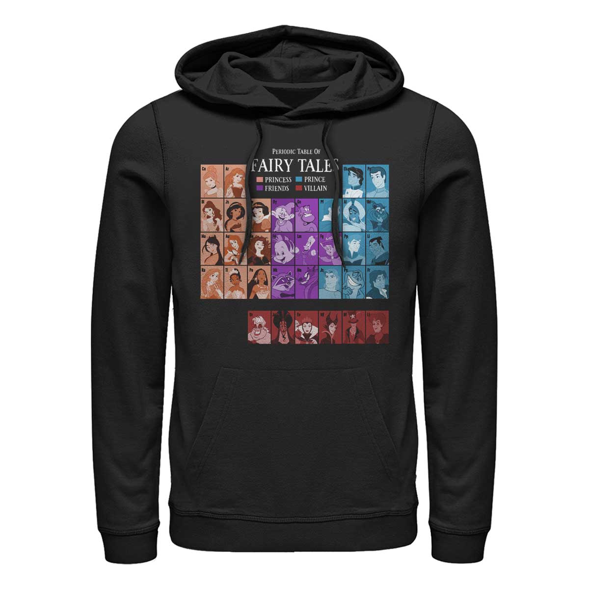 Marvel - Princesses Disney - Photo de groupe Princess Table - Unisex Sweat à capuche