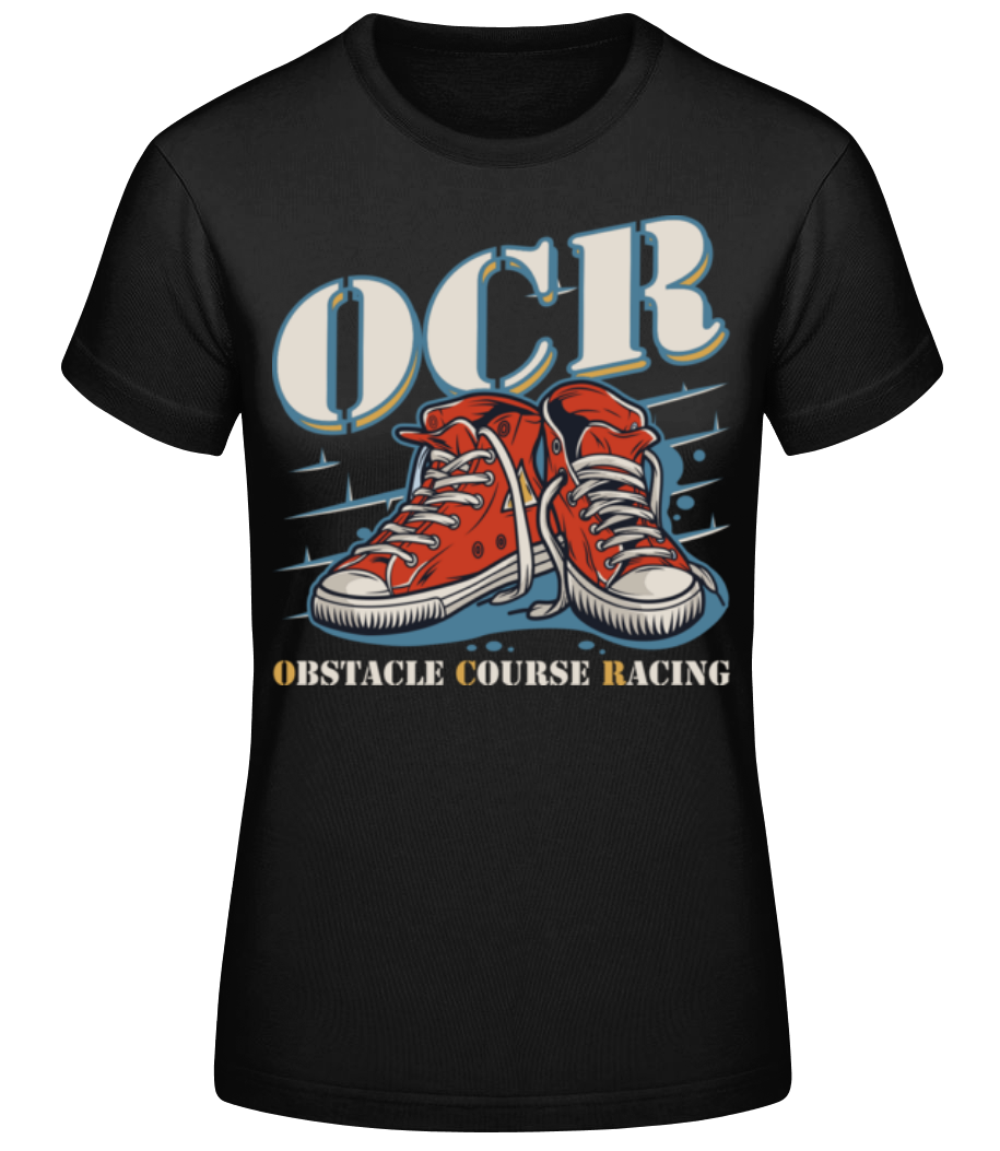 Vorschau: Obstacle Cource Racing - Frauen Basic T-Shirt - Schwarz - Vorne