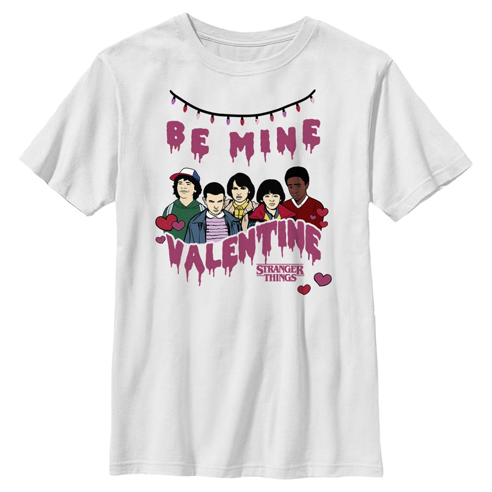 Netflix - Stranger Things - Photo de groupe Be Mine - Valentine's Day - Enfant T-shirt