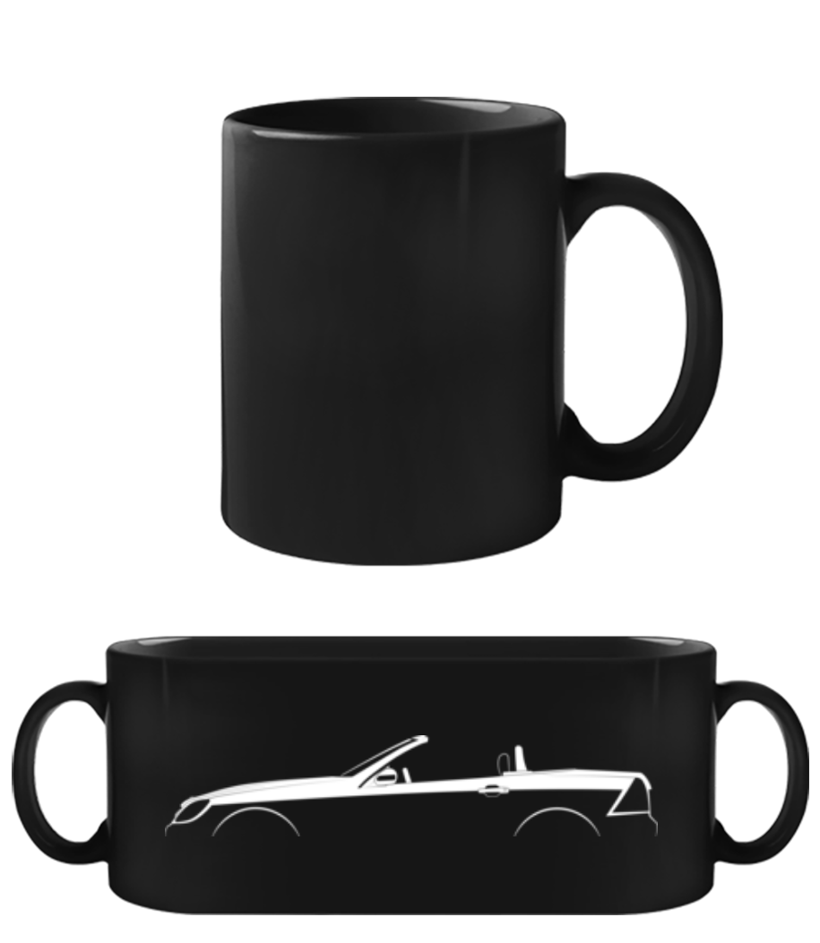 Aperçu: 'Mercedes-Benz SLK R170' Silhouette - Tasse Noire - Noir - Devant