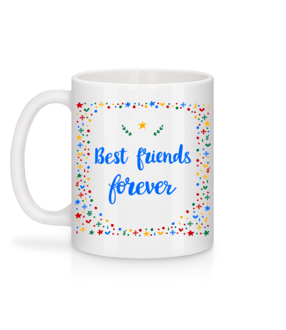 Aperçu: Best Friends Forever - Mug en céramique blanc - Blanc - Derrière