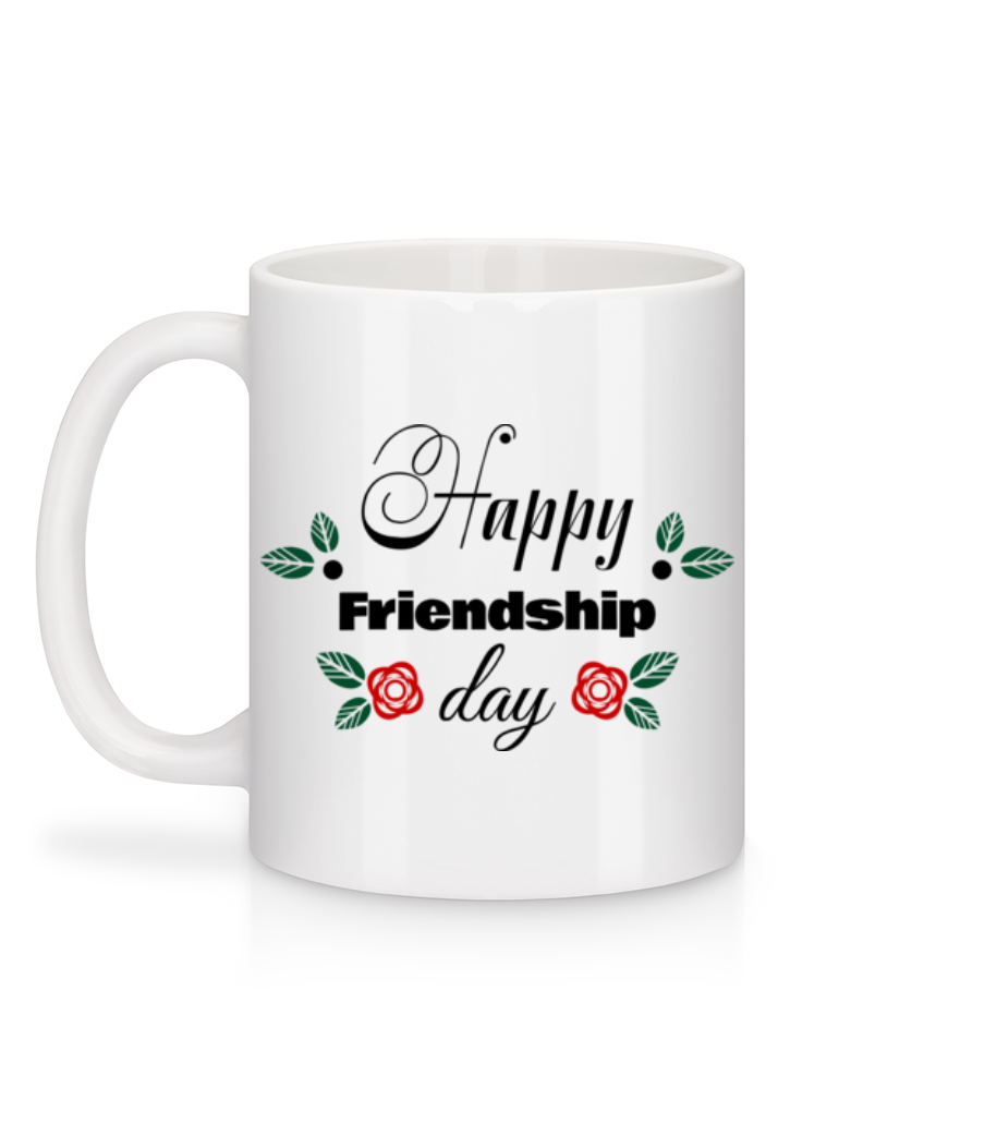 Aperçu: Happy Friendship Day - Mug en céramique blanc - Blanc - Derrière