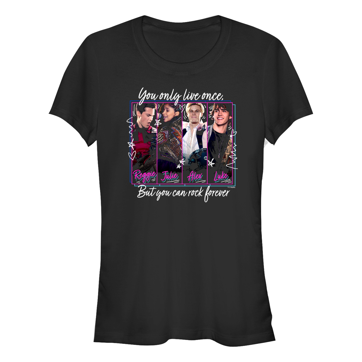 Netflix - Julie And The Phantoms - Photo de groupe Phantom Group - Femme T-shirt