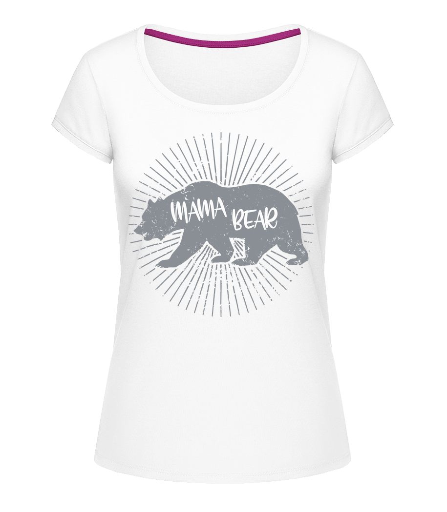 Mama Bear · T-shirt col en U Femme