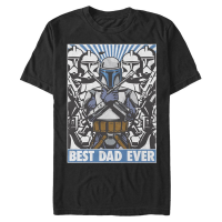 Star Wars - The Clone Wars - Wrecker Jango Dad - Father's Day - Men's T-Shirt - Black - Front