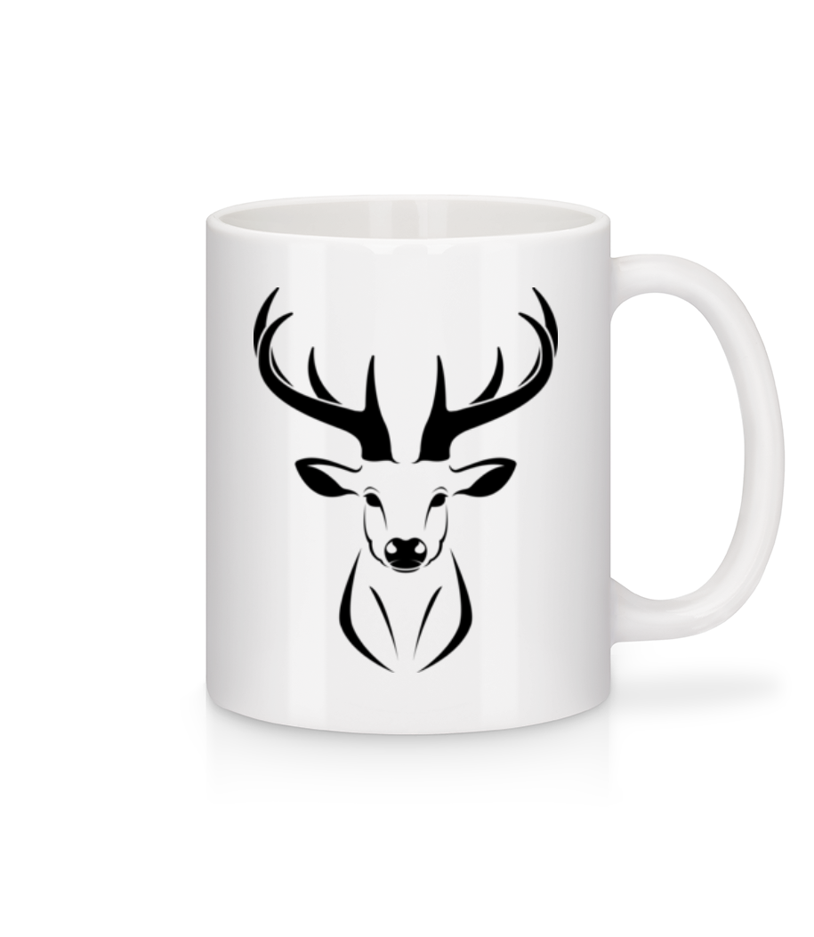Cerf · Mug en céramique blanc