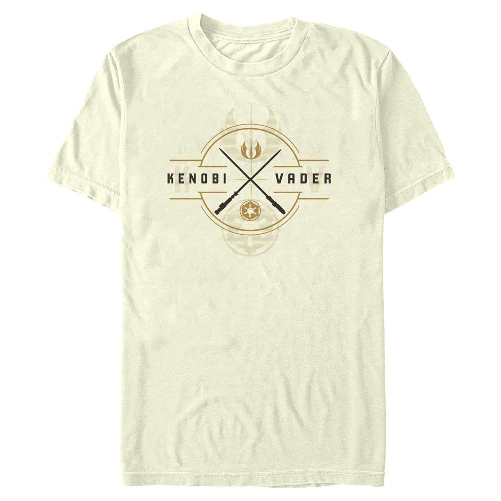 Star Wars - Obi-Wan Kenobi - Obi-Wan Kenobi & Darth Vader Light Saber Crest - Homme T-shirt
