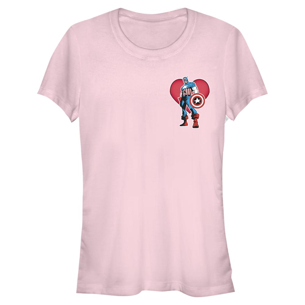 Marvel - Avengers - Captain America Heart - Femme T-shirt