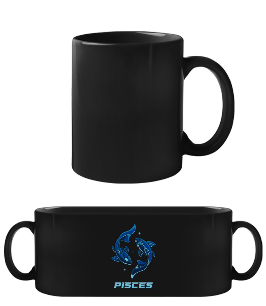 Mecha Robotic Zodiac Sign Pisces · Schwarze Tasse