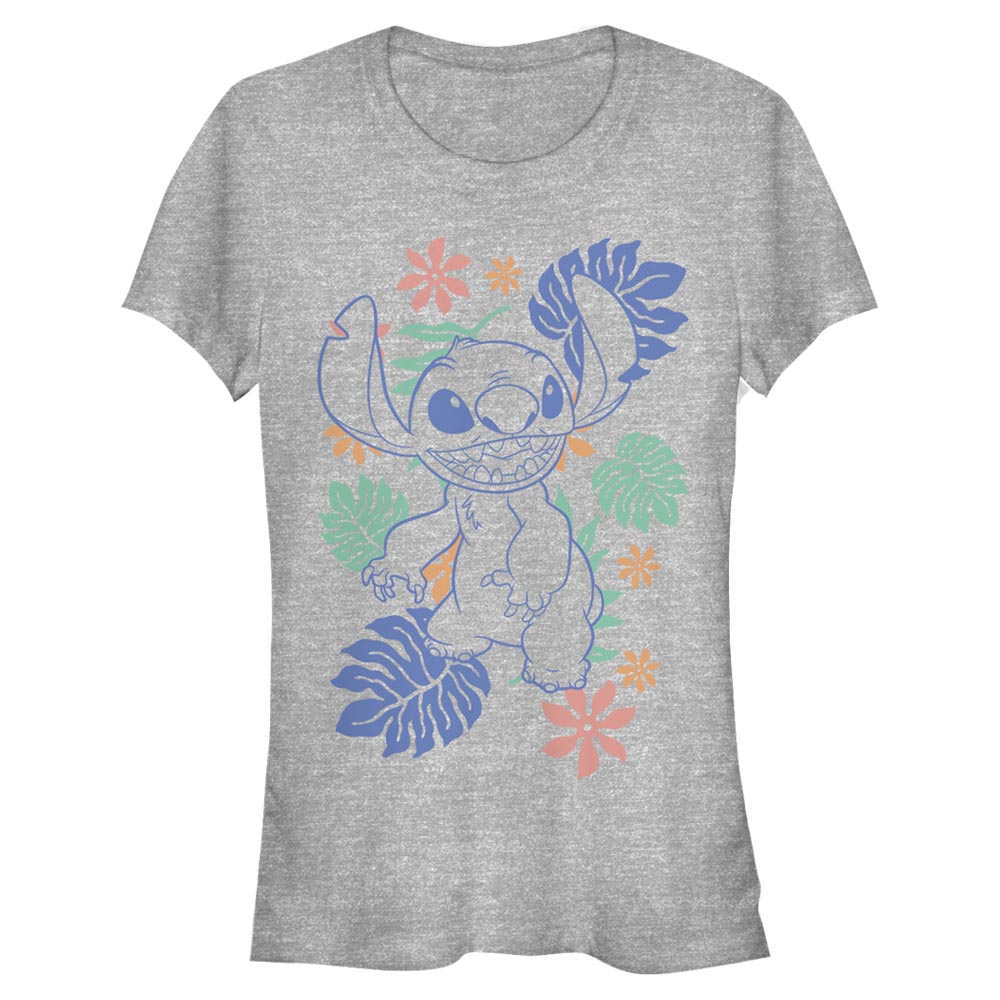 Disney Classics - Lilo & Stitch - Lilo et Stitch Retro Tropical Tonal Stitch - Femme T-shirt