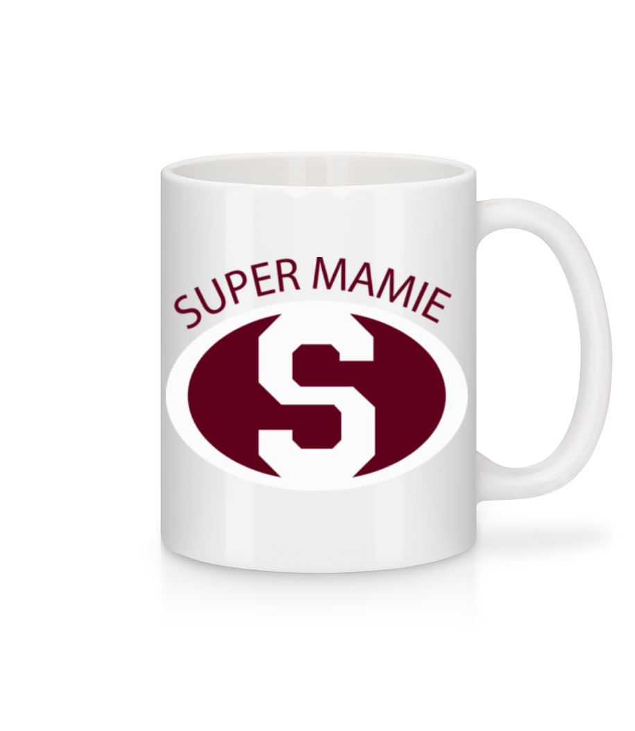Super Mamie · Mug en céramique blanc